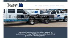 Desktop Screenshot of forneyairandheat.com